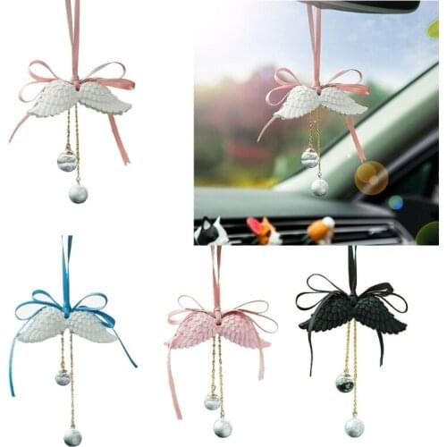 Angel Wing Car Pendant Colored Hanging Ornament Suitable for Automotive Mirror Door Window Decorations