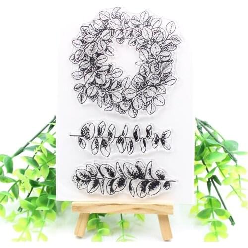 YPP CRAFT Leaves Transparent Clear Silicone Stamp/Seal for DIY scrapbooking/photo album Decorative clear stamp 674