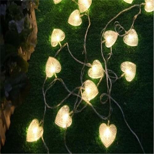 10M 50LED String Lights Love heart Props Bookcase Fixtures Desk Lamp Wedding Party Romantic Birthday Party Decor Lighting
