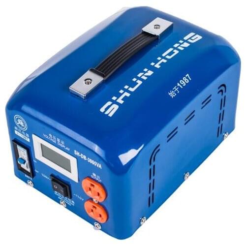 Fast Shipping SH-DB-3000VA 110v to 220v 3000W temperature control Step Down Voltage Converter Transformer Converts copper coil