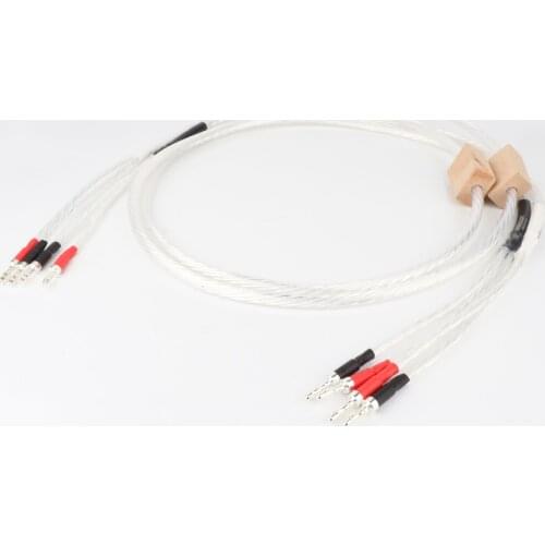 YTER Norodst Odin Speaker cable Biwire speaker cable Hi-Fi loudspeaker cable with banana plug connector plug