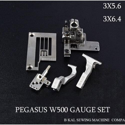 W500 W562-02 3X5.6 6.4 gauge set covering stitch sewing machine parts 257033B56/257262-16F/257321A56/257518-56 PRESSER FOOT