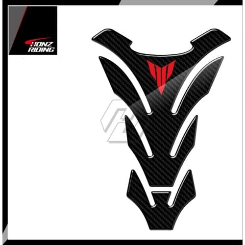 For Yamaha MT01 MT03 MT09 MT10 MT-09 Tankpad 3D Carbon-Look Motorcycle Tank Pad Protector