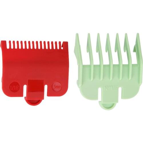 2pcs Hairdressing Guide Combs Attachment Universal Hair Shaver Combs Hair Clipper Combs Guide Kit Hair Trimmer Guards Salon Tool