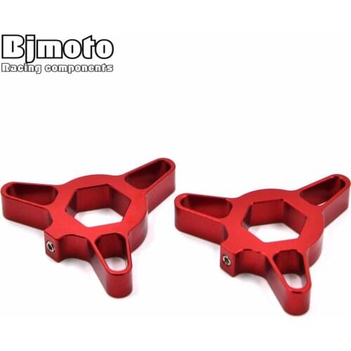 2 Pcs Universal Motorcycle 14mm 17mm 19mm 22mm CNC Racing Front Fork Preload Adjusters For Kawasaki Yamaha Suzuki Honda Ducati