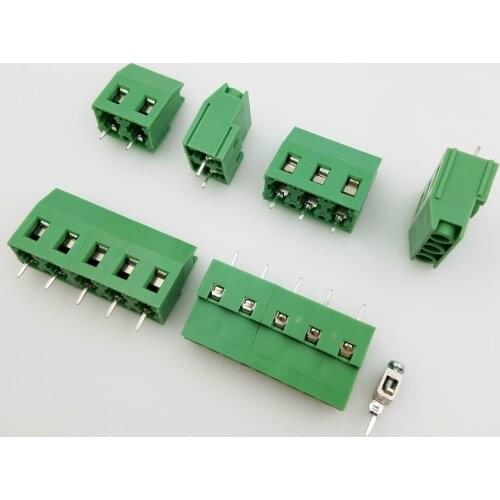 20 pcs 2 Pin 3 Pin Screw PCB Terminal Block Connector 5mm 5.08mm 7.5mm 7.62mm Pitch KF129V