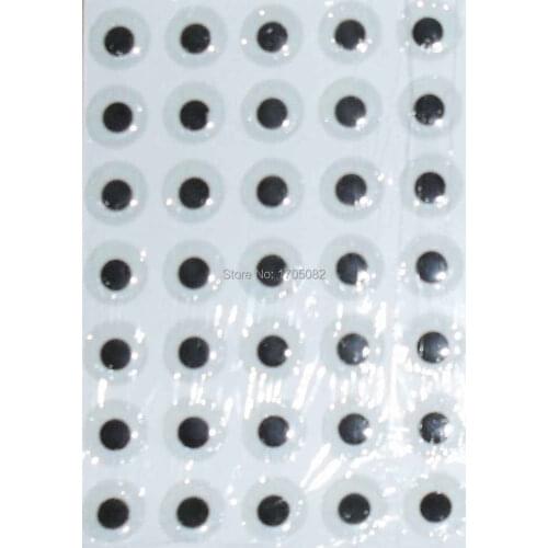 250pcs 5mm Eyes Glow-in-Dark 3D Fishing Lure Eyes Fly tying Jigs Crafts