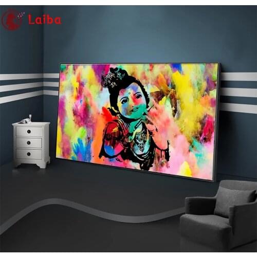 5d diy diamond painting Baby Krishna Krishna Buddha Wall Art mosaic diamond crystal painting full square round diamond