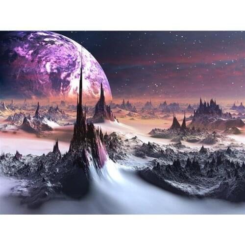 5D DIY Diamond Painting Cross Stitch Outer space 3D Full Square&Round Diamond Embroidery Rhinestone Mosaic Home Decoration