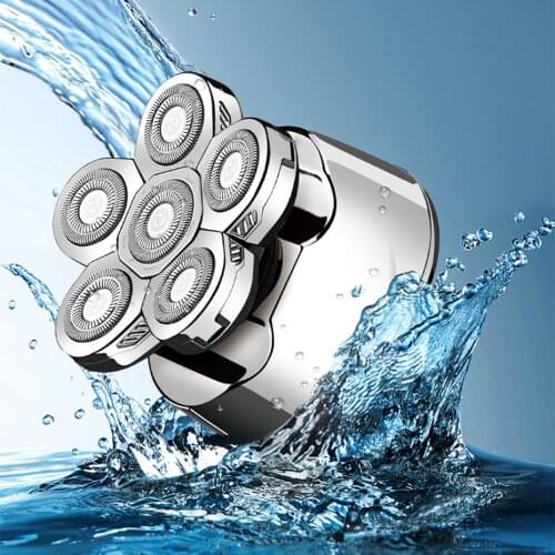 6 In 1 Electric Shaver Mens Razor Beard Trimmer Shaver for Men Portable Shaving Machine Hair Clipper Facial Epilato LCD Display