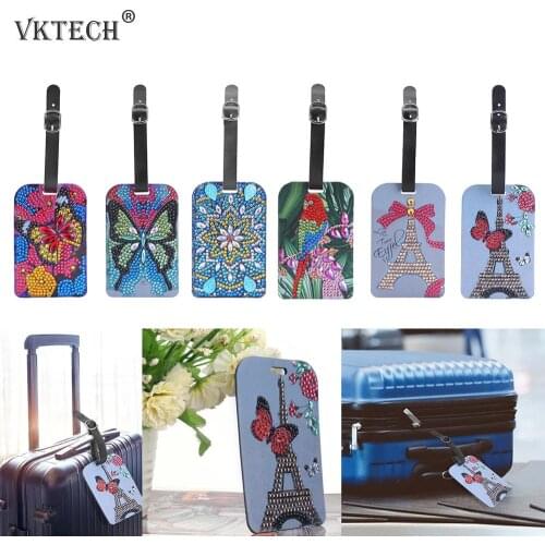 Butterfly Mandala DIY Special Shape Diamond Painting Luggage Boarding Pass Suitcase Label Diamond Embroidery Needlework Craft