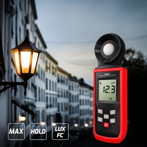 TASI 8121/3 Auto Range Lux meter Photography Digital light meter Integrated Illuminometer Lux/Fc Photometer Enviromental Tester