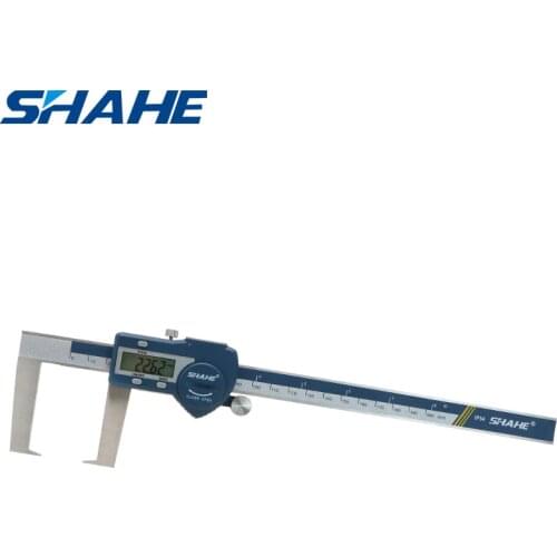 Shahe 0-200 mm Digital Outside Groove Caliper with Flat Points stainless steel electronic digital vernier caliper