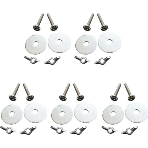 10Pcs Birds Perch Holder Parrot House Screw and Nuts Food Feeder Clamp Parts Bird Cage Mounted Breeding Box Accessories N7MB