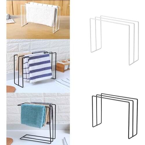 Kitchen Towel Storage Holder Towel Rack Stand Kitchen Sink Folding Washing Towel Rag Drainer Holder Storage Rack Home Organzier