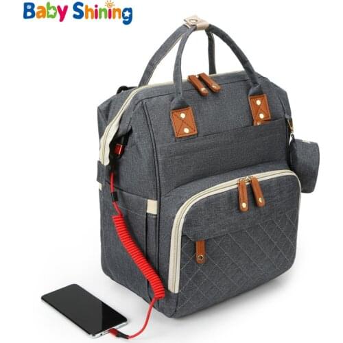 Baby Diaper Bags Stroller Pocket Mother Large Capacity Travel Nappy Backpacks Convenient Baby Nursing Bag Lightweight Waterproof
