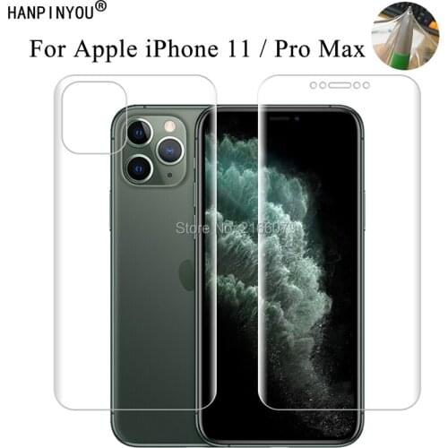 For Apple iPhone 11 / 11 Pro / 11 Pro Max Clear TPU / Matte Anti-Fingerprints Hydrogel Full Cover Soft Screen Protector Film
