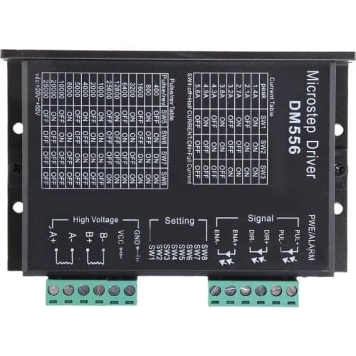 DM556 2-phase Digital Stepper Motor Driver 42/57/86 Stepper Motor Driver For CNC 1AA700057