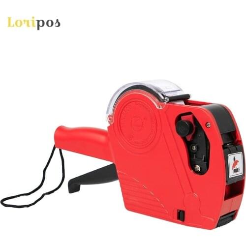 Single Line Date Price Labeller with Label Cover, Sticker Applicator Handheld Pricing Gun Number Batch Prices Labeler #5500 Tag