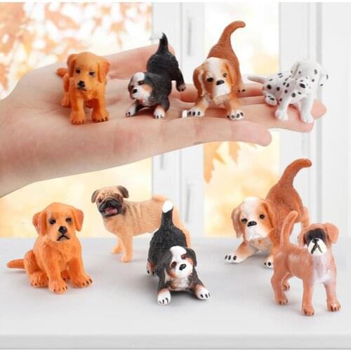 Display Mold Simulation Dog Design Exquisite Desktop Ornament PVC Decor Supplies for Home