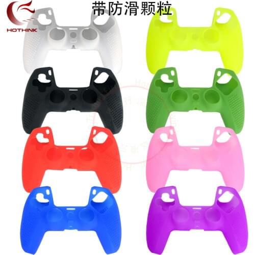 HOTHINK For Anti-slip Silicone Cover Skin Case for Play Station 5 PS5 Controller&Stick Grip Controller Skin Protection Case