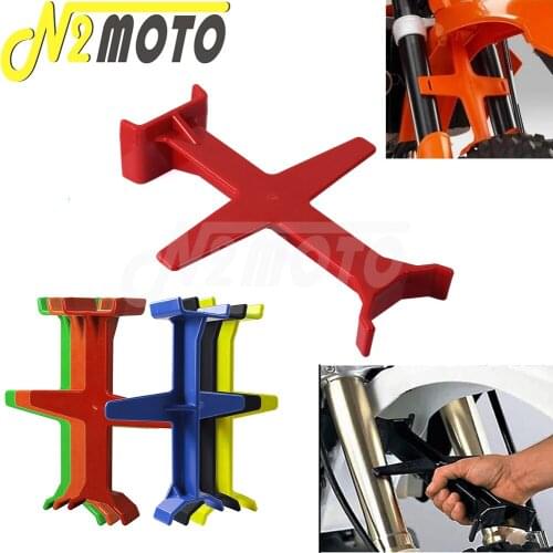 Red Motorcycle Tie Down Fork Support Transportation Protection Dirt Bike Brace for Honda CRF CBR Universal