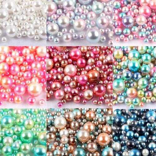 3/4/5/6/8/10mm Color Beads for Crafting Jewelry Diy Needlework Accessories Round Loose Beads Decoration