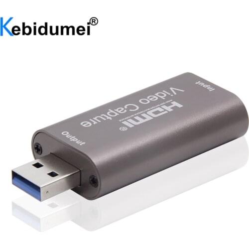 Mini HD 1080P 60fps HDMI-compatible to USB Video Capture Card Game Recording Box for Computer OBS Etc. Live Streaming Broadcast