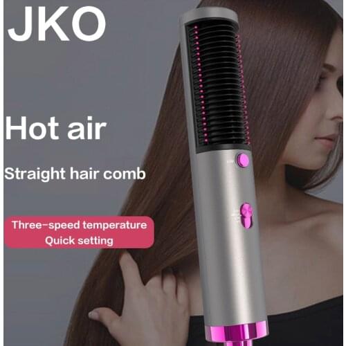 One Step Multifunctional Hot Air Comb Straightening Hair Dryer Curler Straight Hair 3 In 1 Hair Dryer Brush Styling Tool