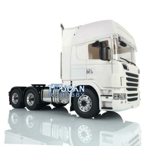 1/14 RC LESU Metal 6*6 Chassis Tractor Trcuk Servo Hercules R730 SCA Cabin