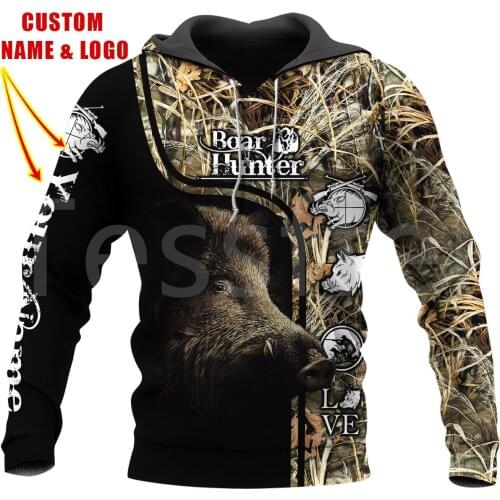 Tessffel Hog Hunting Boar Hunter Animal Camo Tattoo Harajuku Pullover 3DPrint Men/Women Tracksuit Unisex Casual Funny Hoodies 20