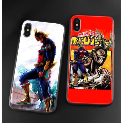 All Might One For All Boku no My Hero Academia For iPhone 6s 7 8 Plus X XR XS 11 12 mini Pro Max soft silicone Phone case shell
