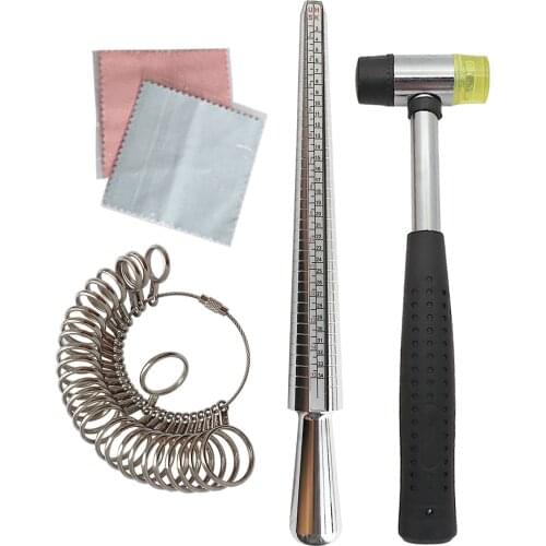 5pcs/ Set US/HK/JP/UK/EUR Ring Size Sets Ring Sizer Measuring Jewelry Tool With Standard Circle Sets Finger Gauge Rings