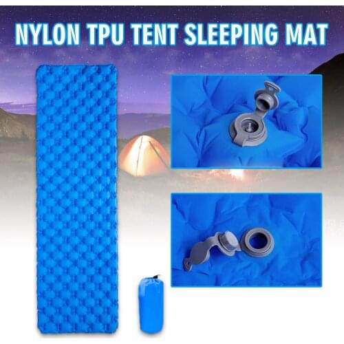 Inflatable Utra-light Sleeping Mat Outdoor Camping Non-slip Air Mattress Bed Ultralight Cushion Pillow For Hiking Trekking