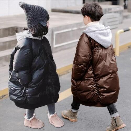 Boys Cotton Clothes New Coat Children Winter Thick Long Baby Boys Down Coat