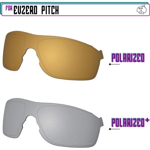 EZReplace Polarized Replacement Lenses for - Oakley EVZero Pitch Sunglasses - Sir P Plus-GunmetalP