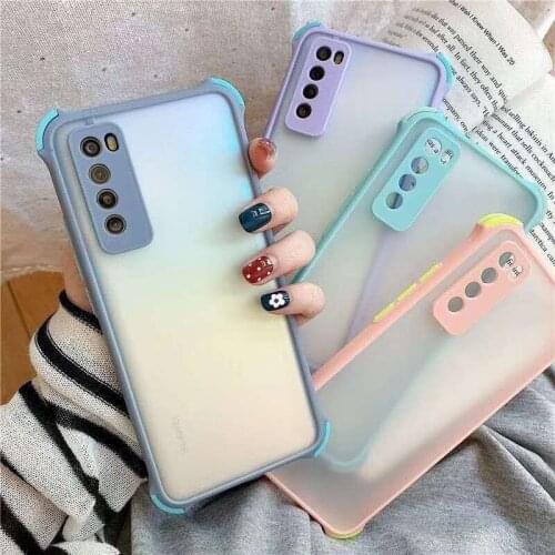 Anti-Fall Shockproof Silicone Matte Translucence Candy Color Phone Case For Huawei Honor 9S Y5 Y6S Y8S Y6 Y7 Y9 Prime 2019 Cover