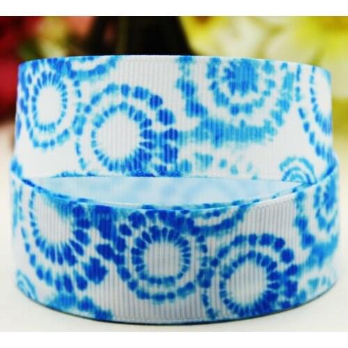 22mm 25mm 38mm 75mm Abstract pattern printed Grosgrain Ribbon party decoration 10 Yards X-03840
