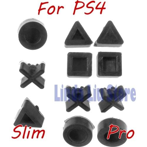 1set Housing Case Rubber Feet Cover For PS4 Silicon Bottom Rubber Feet Pads Cover Cap For Sony PS 4 Pro Slim Console