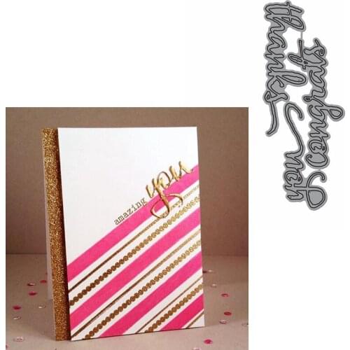 Thanks Congrats You Words Die Cuts For Card Making Words dies scrapbooking metal cutting dies new 2019