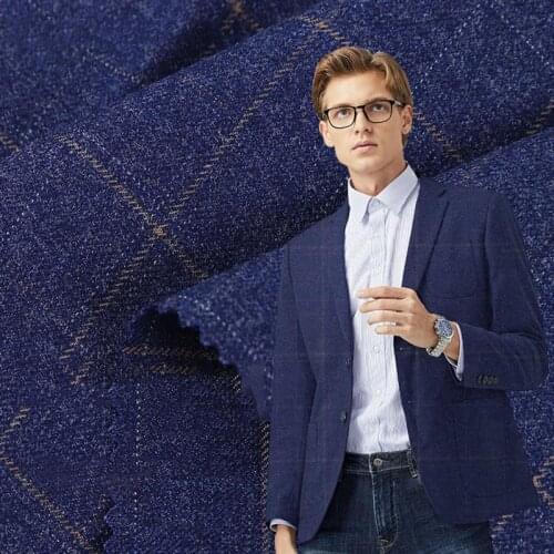 50*150CM New 2020 Plaid Suit Fabric Casual Dark Fabric TR Fabric Custom clothing