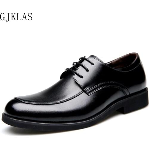 Genuine Leather Mens Wedding Dress Shoes Formal Leather Shoes for Men Black Brown High Quality Business Shoes Men Oxford Elegant