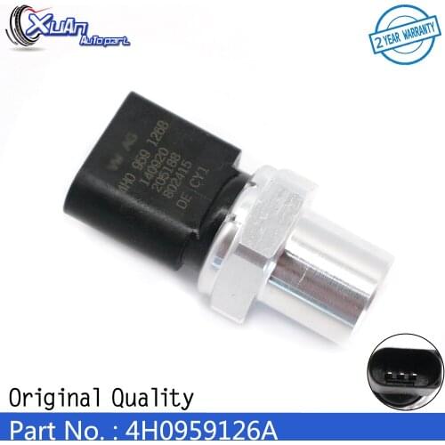 XUAN Car Air Conditioning Pressure Switch AC Pressure Sensor 4H0959126A For Audi A3 A4 A5 A6 A7 A8 Quattro Q5 S3 S5 SQ5 R8 RS5