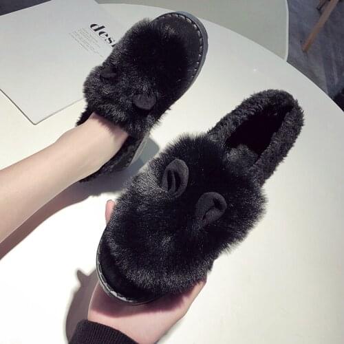 Winter Ankle Boots For Women Winter Shoes Female Snow Boots Botas Mujer Warm Small ears Women Boots Plush Shoes Woman U11-63