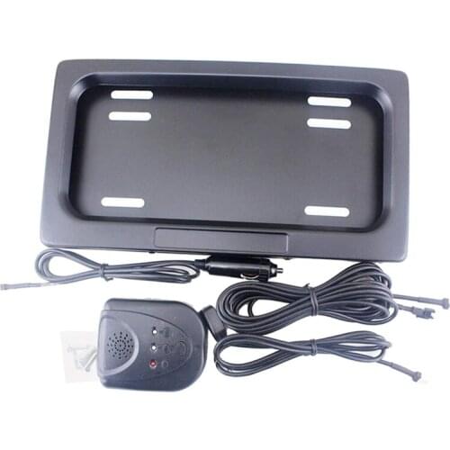 1 Set Shutter Cover License Plate Frame Electric Stealth License Plate Holder for USA Standard New Energy Vehicles