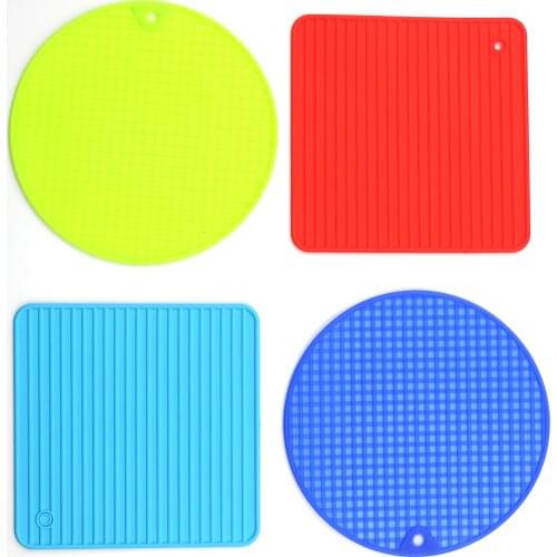Non-Stick Silicone Baking Mat Pad Silicone Coaster Cup Mats Pad Heat-insulated Bowl Placemat Home Decor Desktop 1 PCS