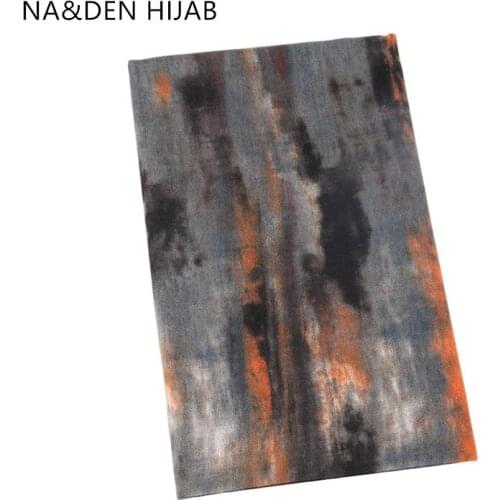 1PCS Fashion Long muffler Islamic scarf Ladies graffiti wraps Cashmere Women scarves Solid shalws Muslim hijab Winter scarf