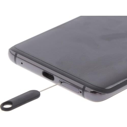 10Pcs Universal Sim Card Tray Pin Ejecting Removal Needle Opener Ejector for Smartphones Tablets Black