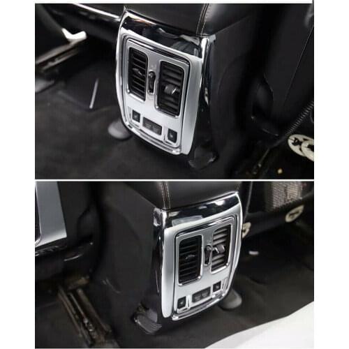 2PCS NEW ABS Chrome Rear Seat Air Vent Outlet Cover Trim for Jeep Grand Cherokee 2011 2012 2013 2014 2015 2016 2017 2018