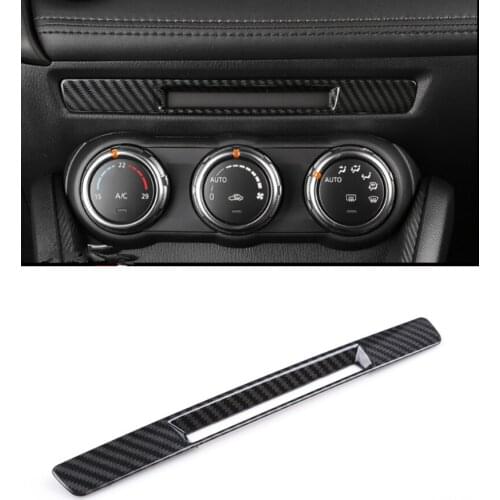 ABS Matte/Carbon Fiber Car Interior Dashboard Console Center Panel Cover Trim Frame For Mazda CX-3 CX3 2017 2018